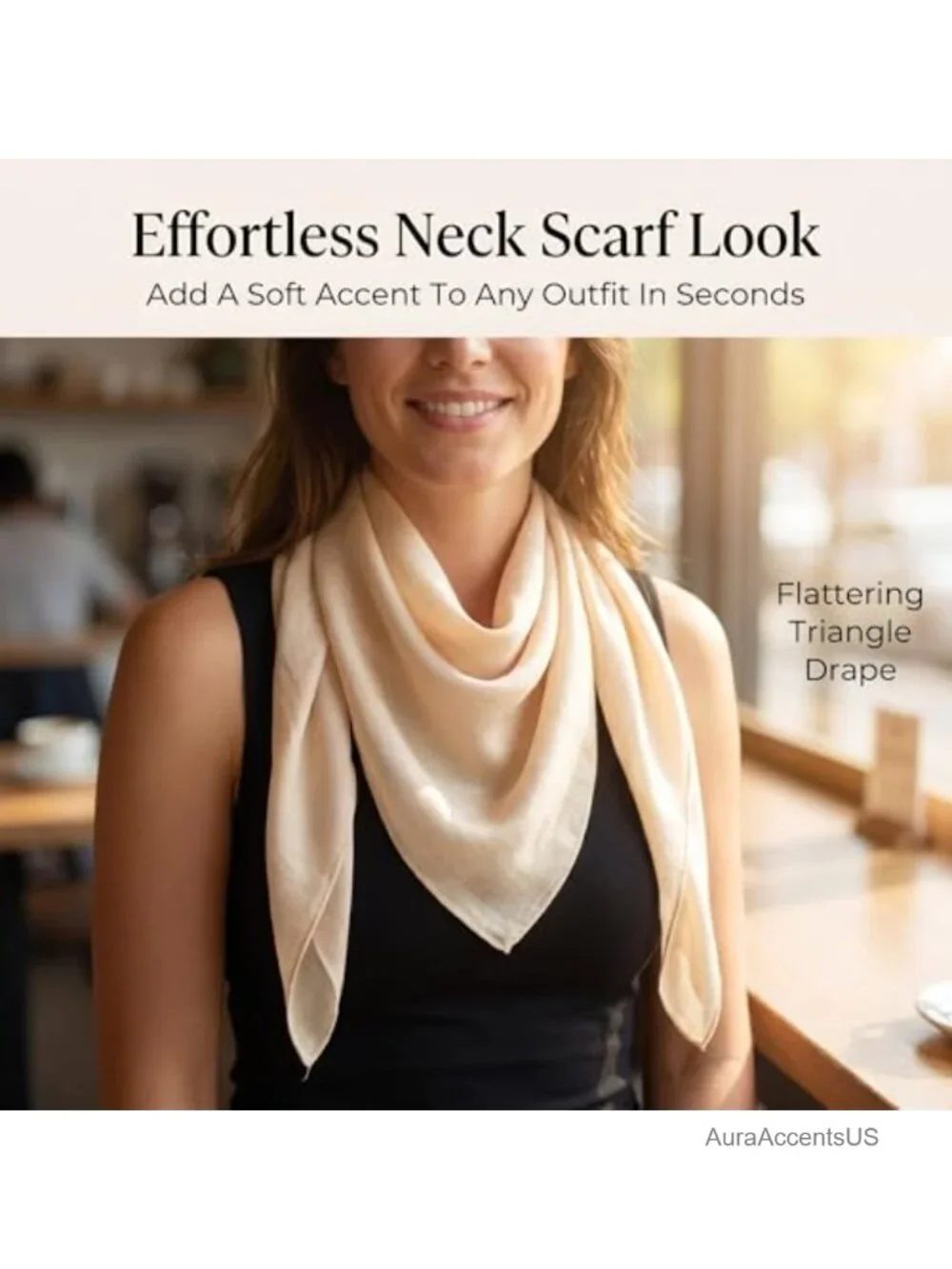 Cotton Blend Linen-Look Square Shawl Wrap - Lightweight Oversized Scarf for